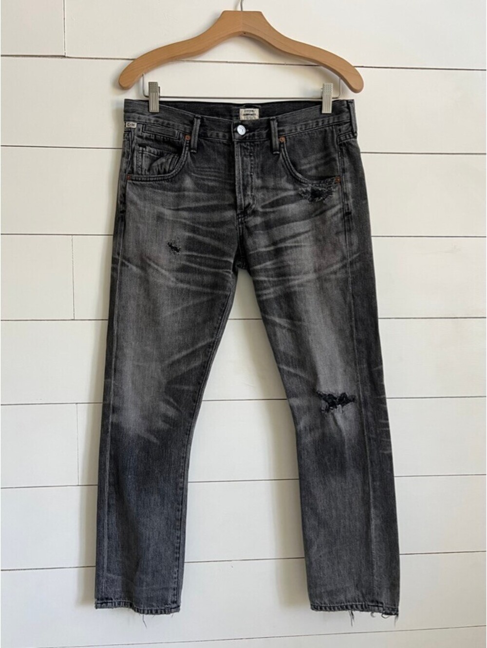 Cititzens of Humanity Emerson Ankle Slim Boyfriend Gray Size 26 Premium Vintage